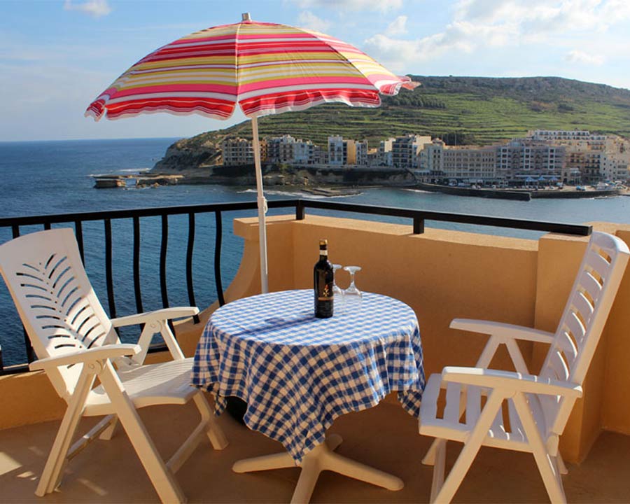 Atlantis Sea View Holiday Rental Apartment Accommodation Gozo